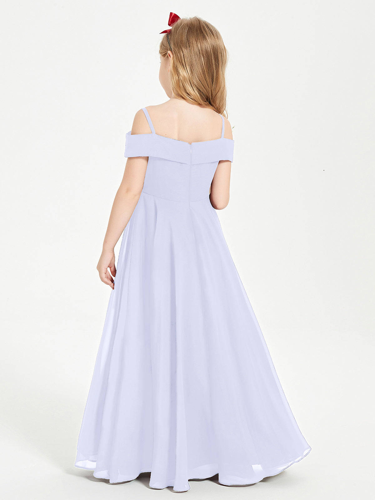 Off-the-Shoulder Dresses for Stylish Junior Bridesmaids Lavender